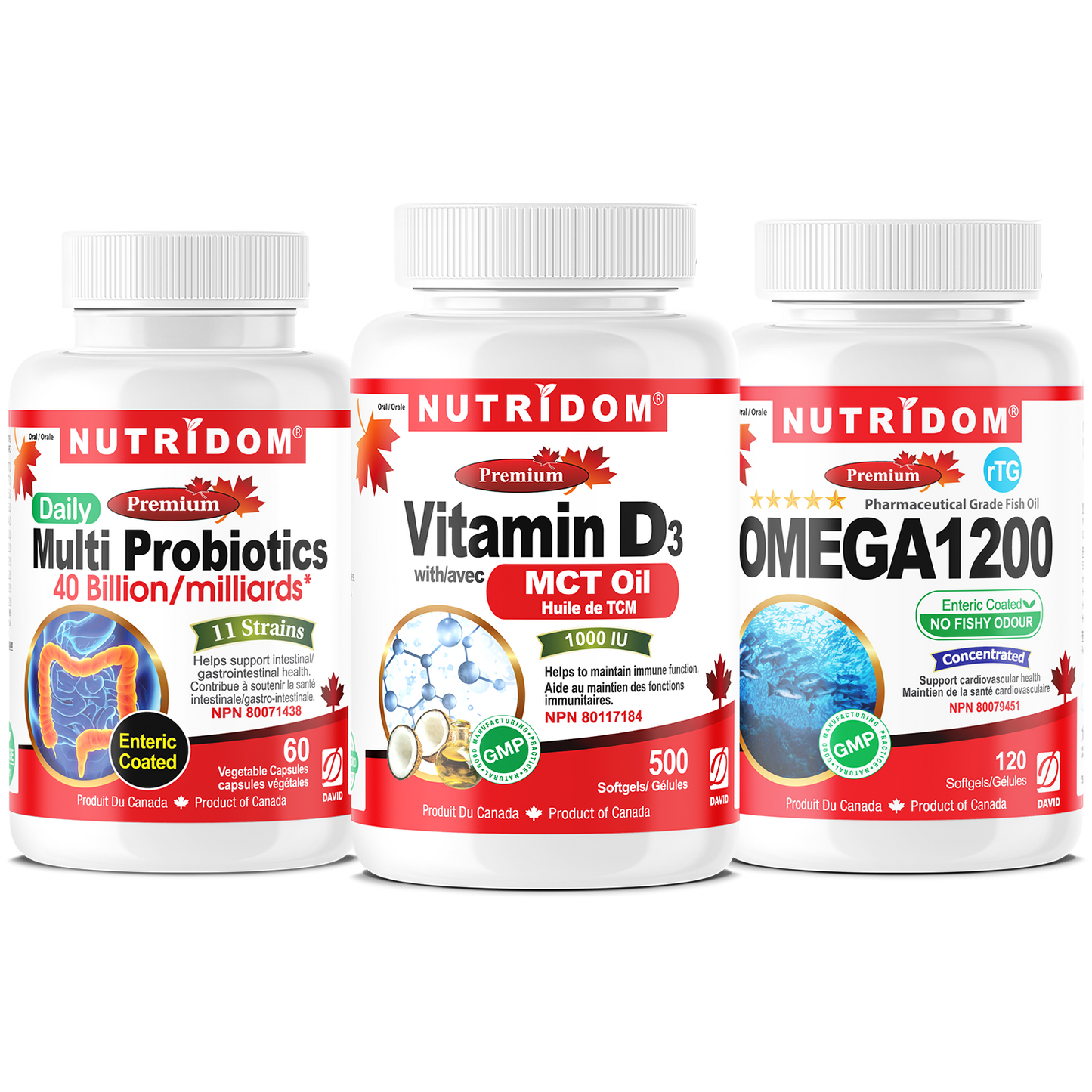 The Essentials -  Omega-3, Probiotics, Vitamin D