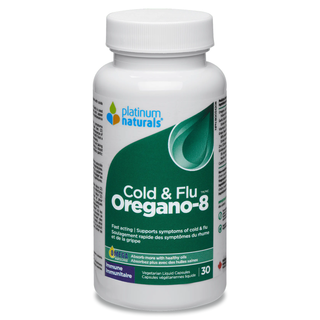 Platinum Naturals Oregano-8 Cold & Flu 60 Liquid Capsules