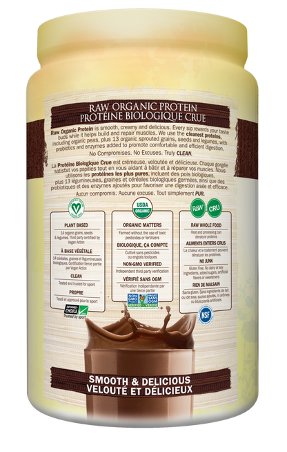 Garden of Life Raw Organic Vegan Protein Powder - Chocolate 660g