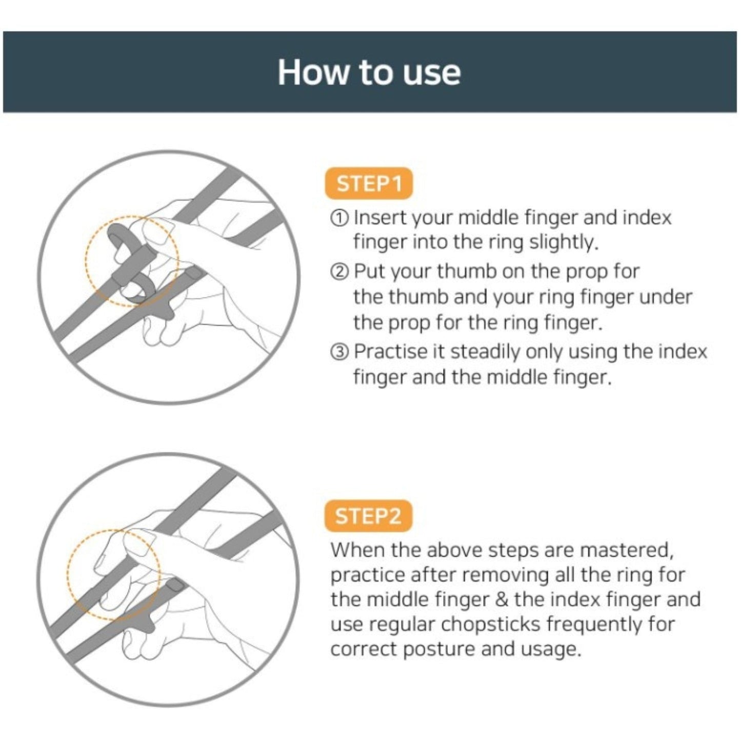 Edison Junior Chopsticks for Right Handed (8yr+)