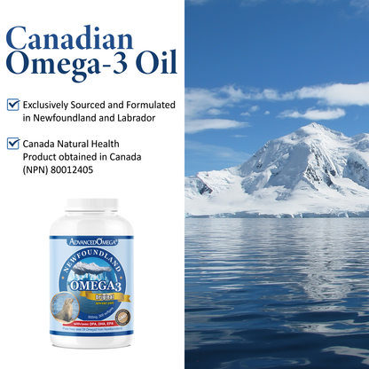 Newfoundland Harp Seal Oil, Omega-3, 500 mg, DPA, DHA, EPA, 300 Softgels