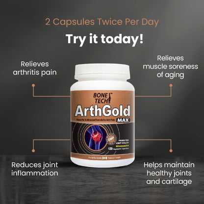 Arthgold Max 850mg 120 Vcaps - 3Pack