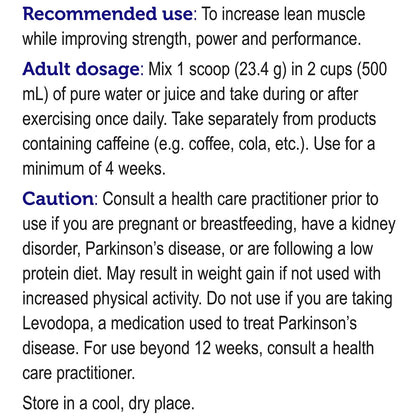 Genuine Health Fermented BCAA + Creatine Lemon-Lime Powder 440g