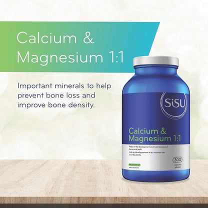 Sisu Calcium & Magnesium 1:1 300 Capsules