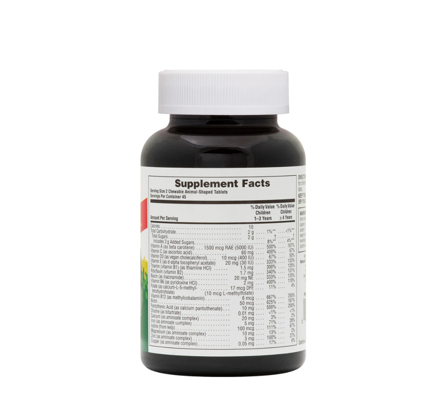 Nature's Plus Animal Parade® Multivitamin Children’s Chewable Sugar Free - Cherry 90 Tablets