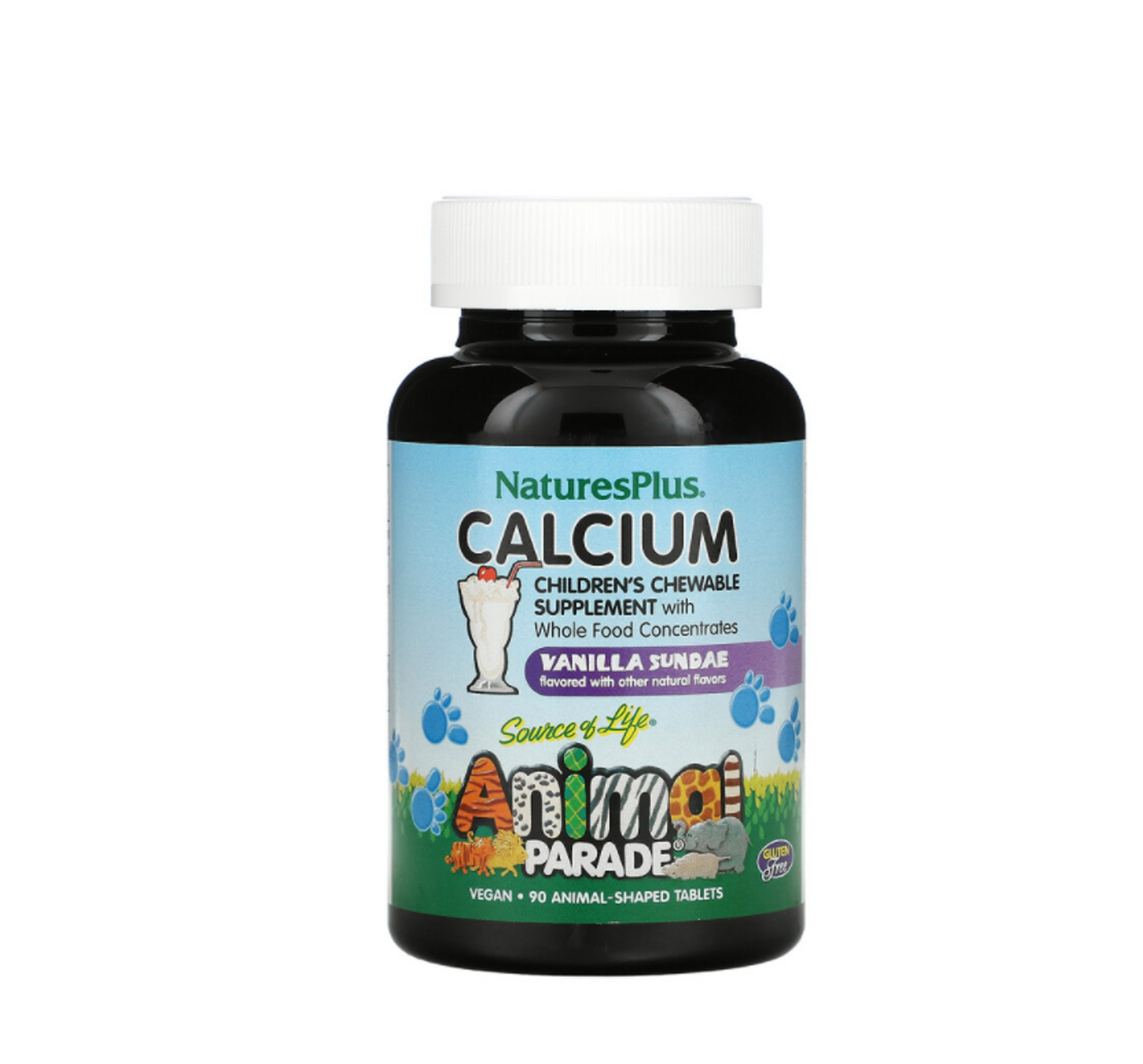 Nature's Plus Animal Parade® Children's chewable Calcium 90 Tablets