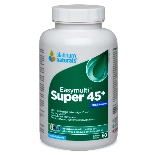 Platinum Naturals Easymulti Super 45+ For Men 60 Softgels