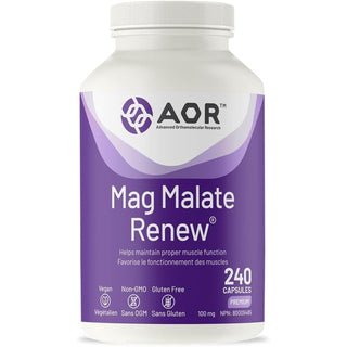 AOR Mag Malate Renew 100mg 240 Capsules