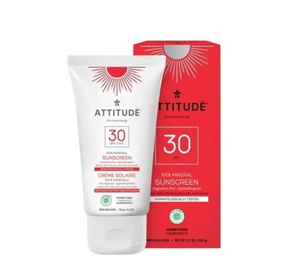 Attitude SPF30 Adult- fragrance free 150g