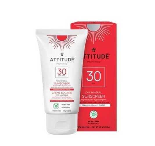 Attitude SPF30 Adult- fragrance free 150g