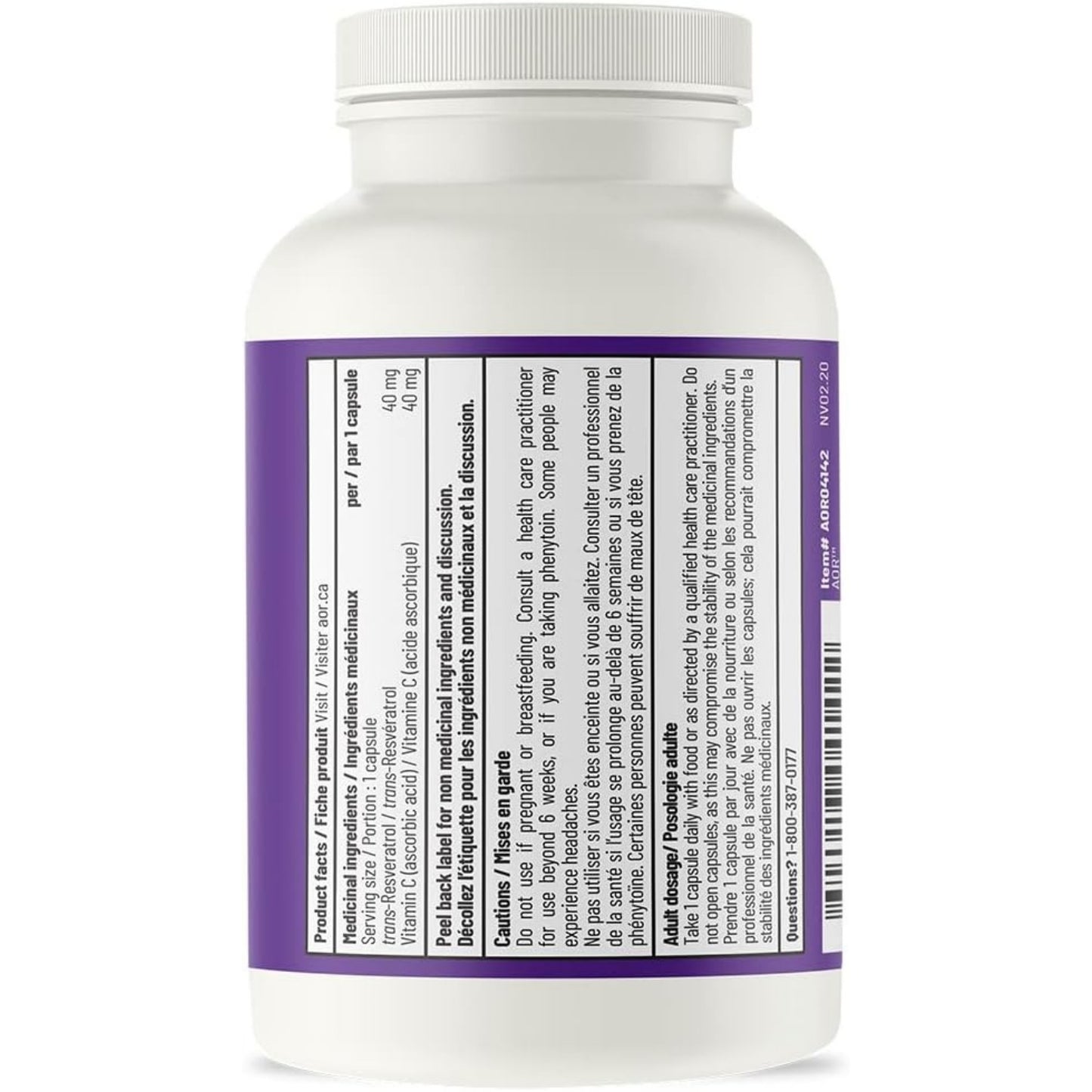 AOR Acta-RESVERATROL 80mg 90 Capsules