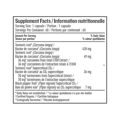 Botanica Turmeric Liquid 60 Capsules