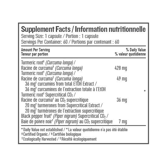 Botanica Turmeric Liquid 60 Capsules