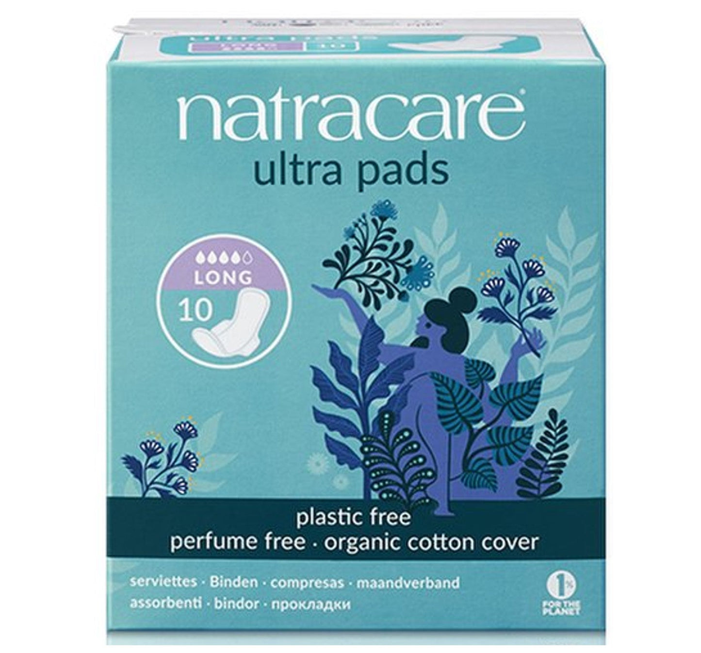 Natracare Ultra Pads with Wings Long - 10ct