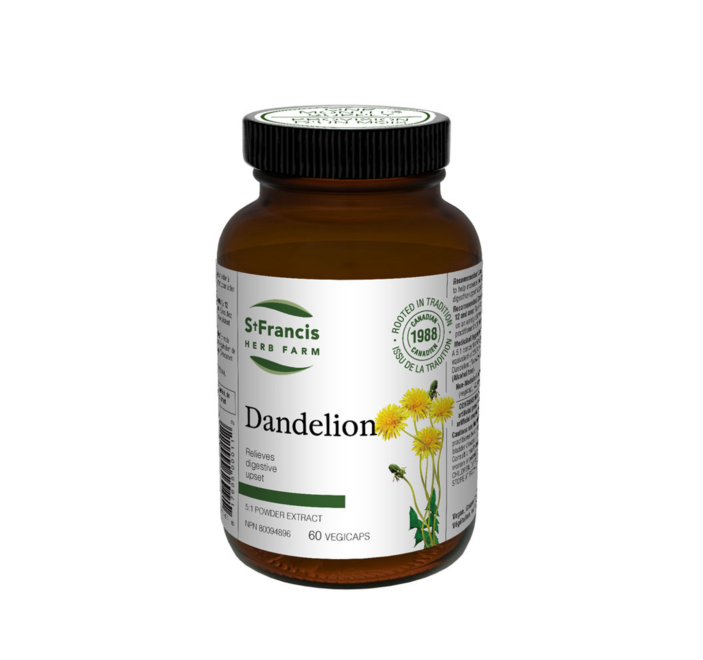 St. Francis Herb Farm Dandelion 60 Vcaps