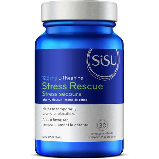 Sisu Stress Rescue L-Theanine  Cherry 30 Chewables