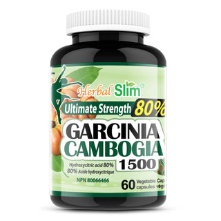 Herbal Slim Garcinia Cambogia, 80% HCA, 60 Veggie Capsules