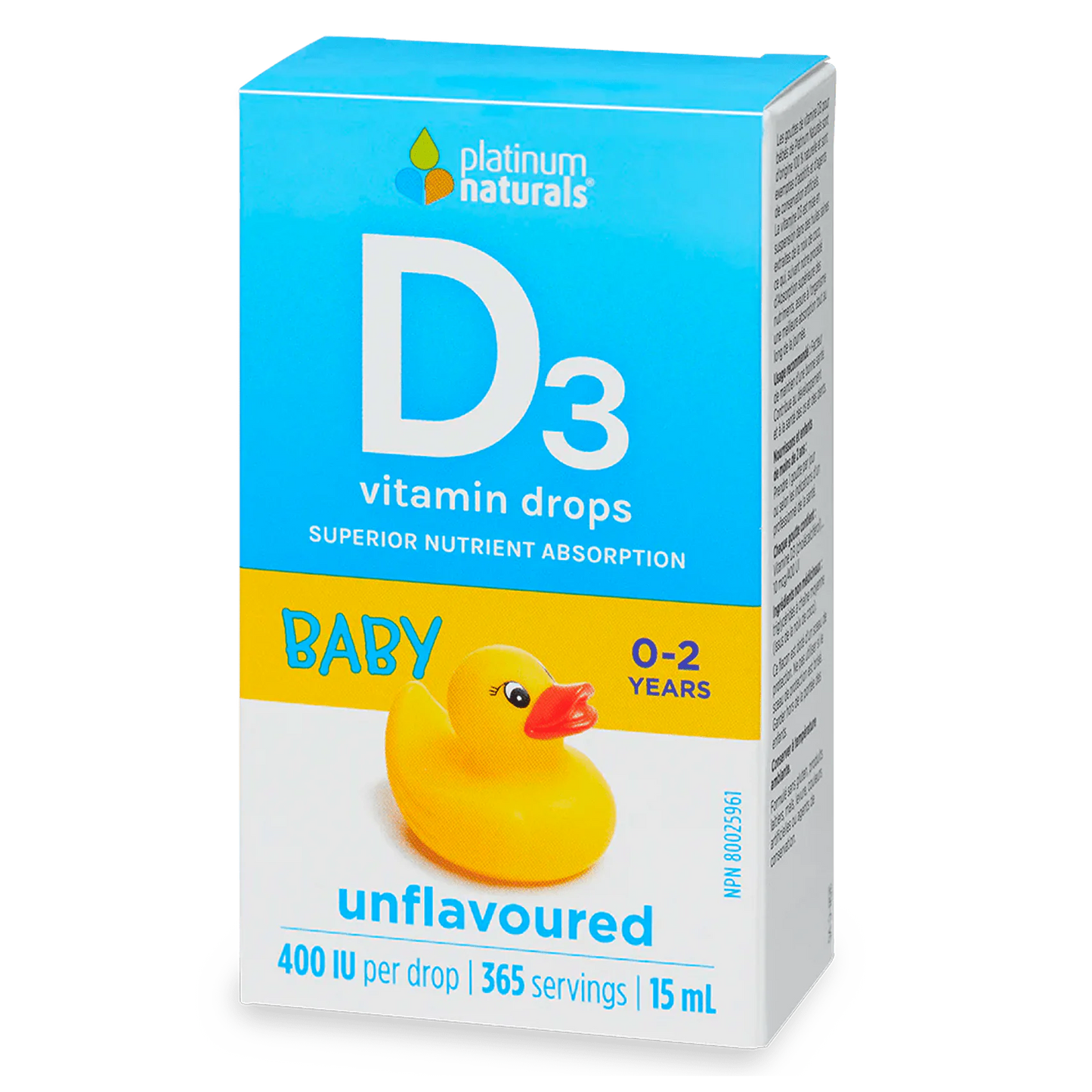 Platinum Naturals Vitamin D3 Drops for Babies 15ml