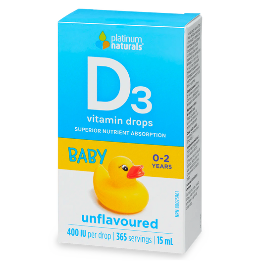 Platinum Naturals Vitamin D3 Drops for Babies 15ml