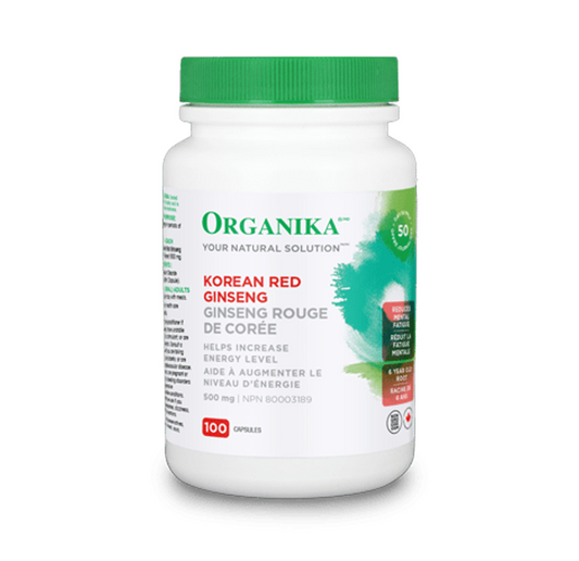 Organika Ginseng- Korean Red 500MG 100 Capsules