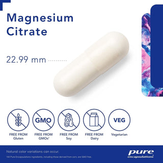 Pure Encapsulations Magnesium Citrate 180 Veggie Capsules