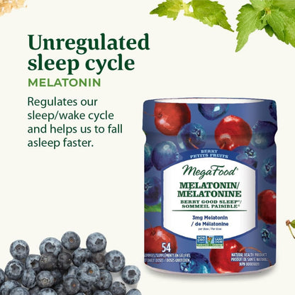 MegaFood Melatonin Berry Good Sleep Gummy 54ct