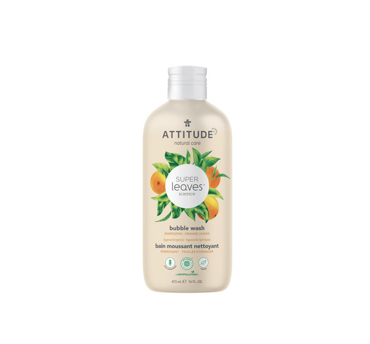 Attitude Super Leaves Energizing Bubble Wash - Orange Leaves 473ml