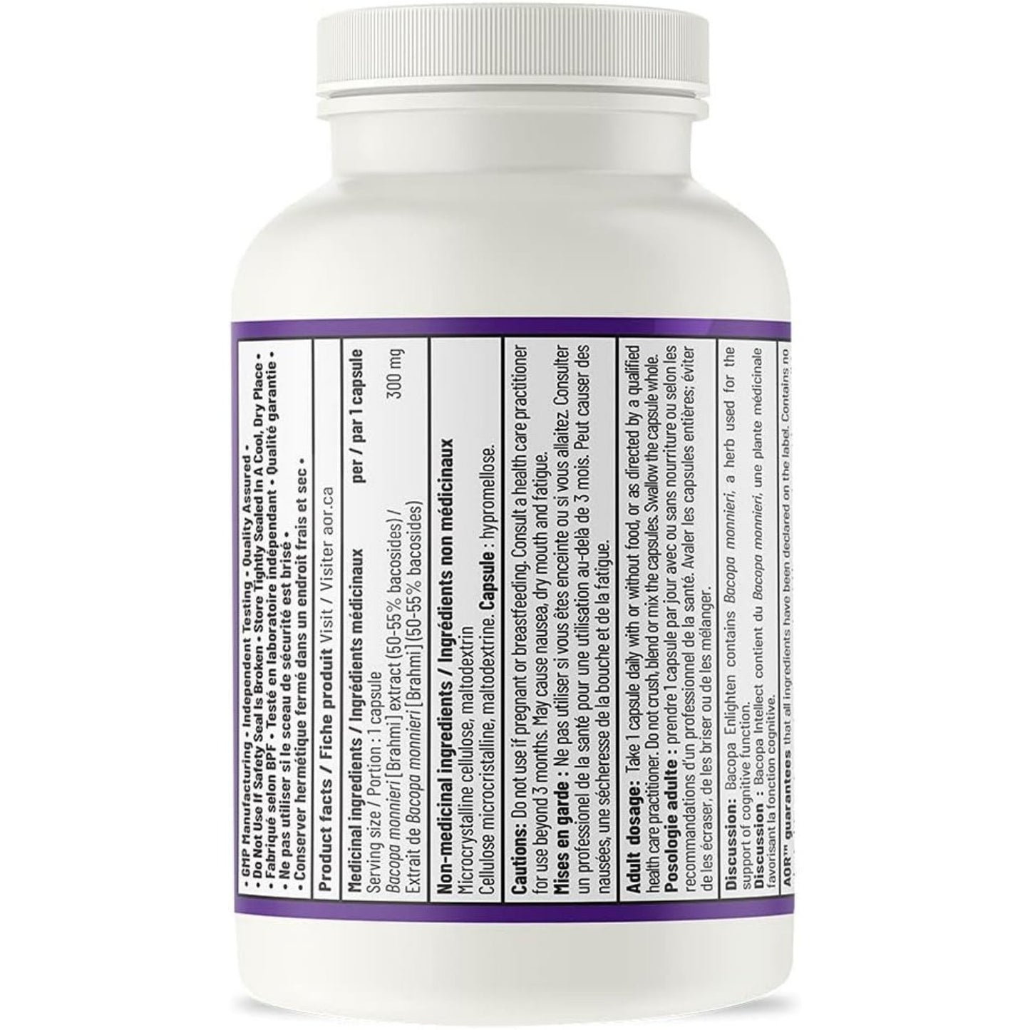 AOR Bacopa Enlighten 300mg 60 Capsules