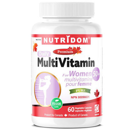 Nutridom Multivitamin for Women Over 50, 60 Veggie Capsules