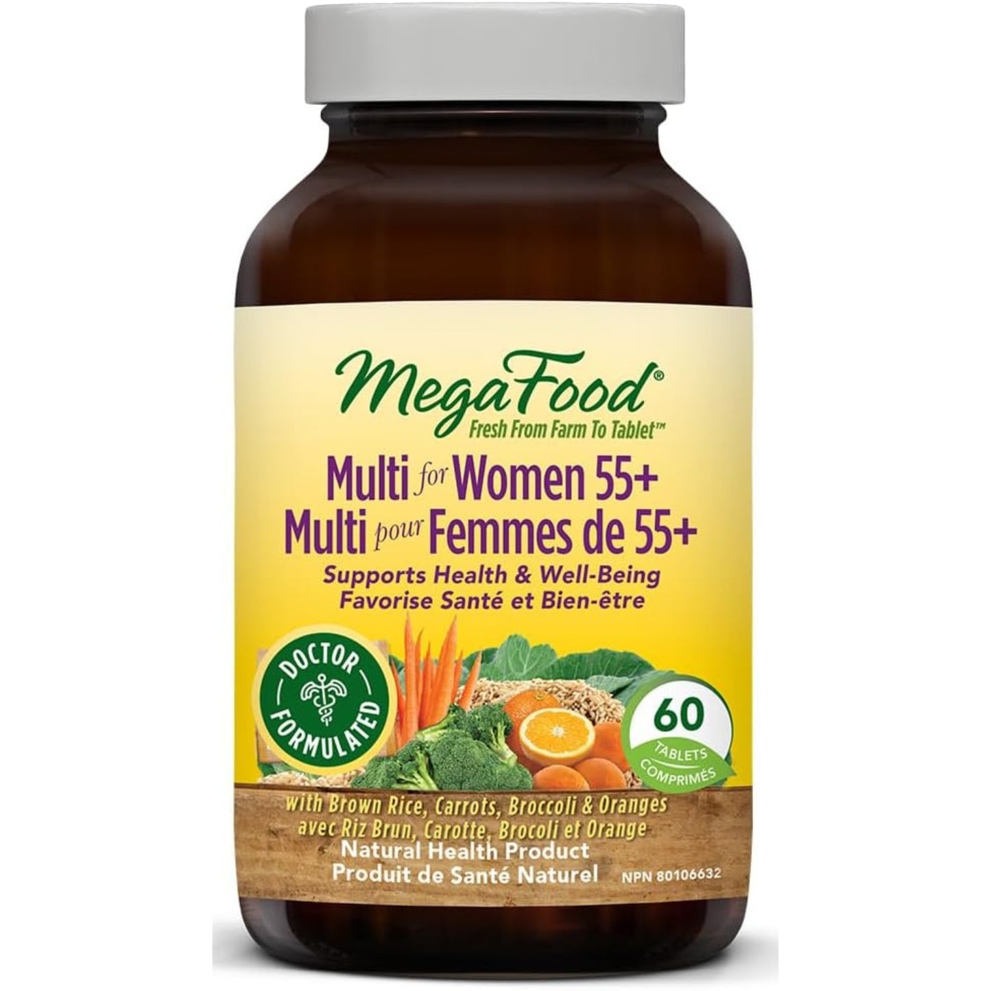 MegaFood Multi for Women 55+ 60 Tablets