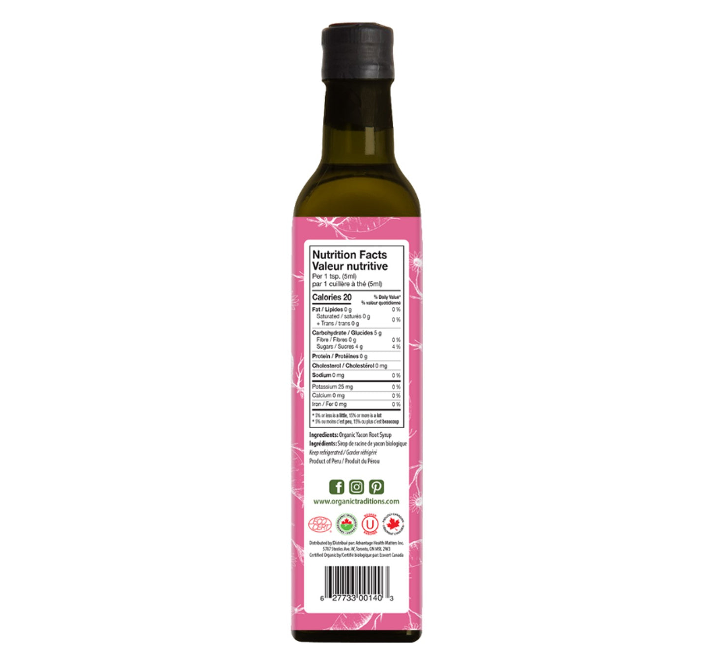 Organic Traditions Yacon Syrup 250ml