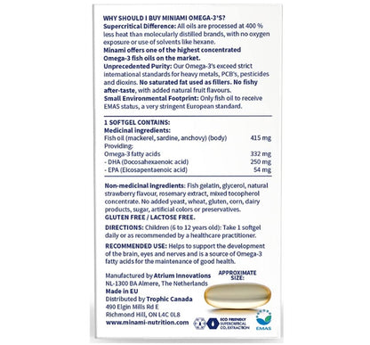 Garden of Life Minami Nutrition MorDHA Mini IQ 30 Softgels