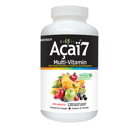 Brazil Acai 7, Multivitamin with Acai Berry Extract, 120 Veggie Capsules