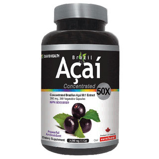 Brazil Acai 7, Acai Berry Concentrate 50x, 280 mg (1,400 mg QCE) 200 Veggie Capsules