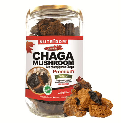 Nutridom Canadian Chaga Mushroom, Chunks, 8 oz (225g)