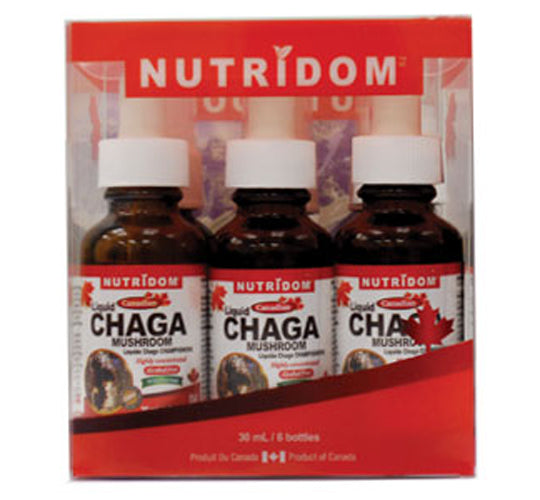 Nutridom Chaga Liquid Drops Gift Box (6 Bottles) 30 ml / 1fl. oz