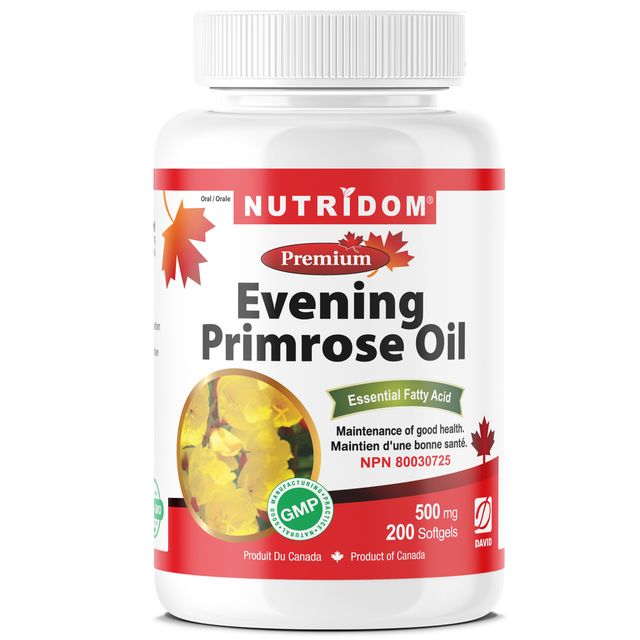 Nutridom Evening Primrose Oil, 500 mg, 200 Softgels