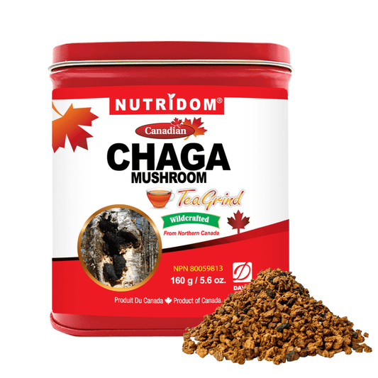 Nutridom Canadian Chaga Mushroom Tea Grind, 5.6 oz (160 g)