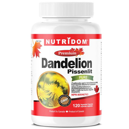 Nutridom Dandelion Root Extract, 500 mg, 120 Veggie Capsules