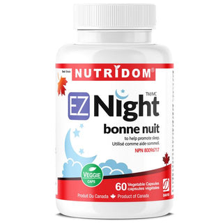 Nutridom EZ Night, Natural Sleep Aid, 60 Veggie Capsules