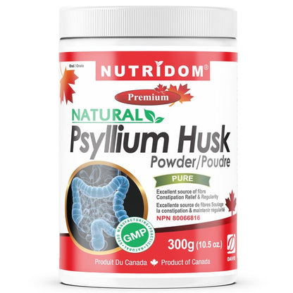 Nutridom Psyllium Husk Powder, 10.5 oz (300 g)