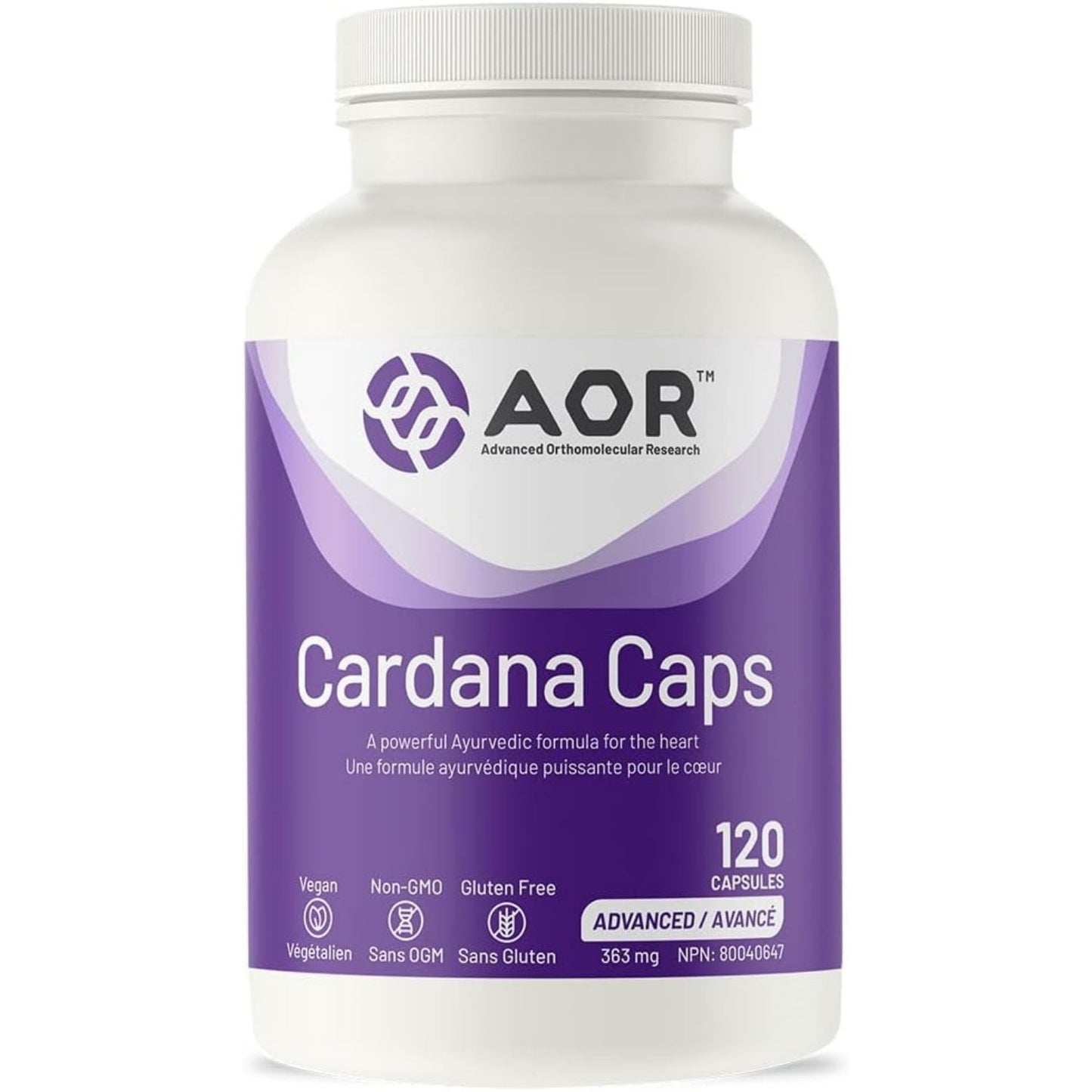 AOR Cardana Caps 363mg 120 Capsules