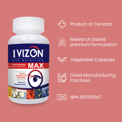 Ivizon Max 500 mg 60 Vcaps - 3 PACK