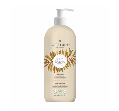 Attitude Super Leaves Volume & Shine Shampoo - Soy Protein & Cranberries 946ml