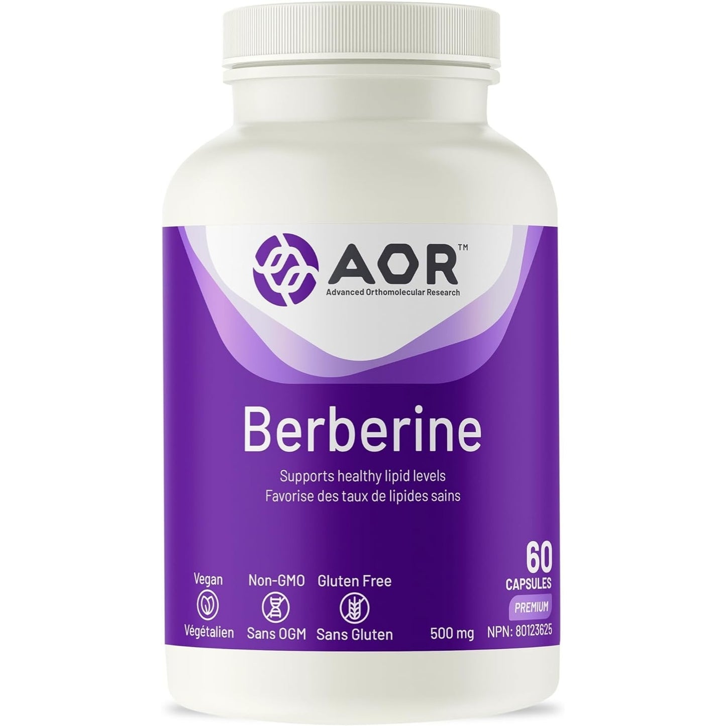 AOR Berberine 500mg 60 Capsules