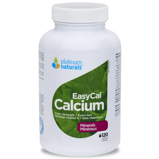 Platinum Naturals EasyCal Calcium Extra Strength 120 Softgels