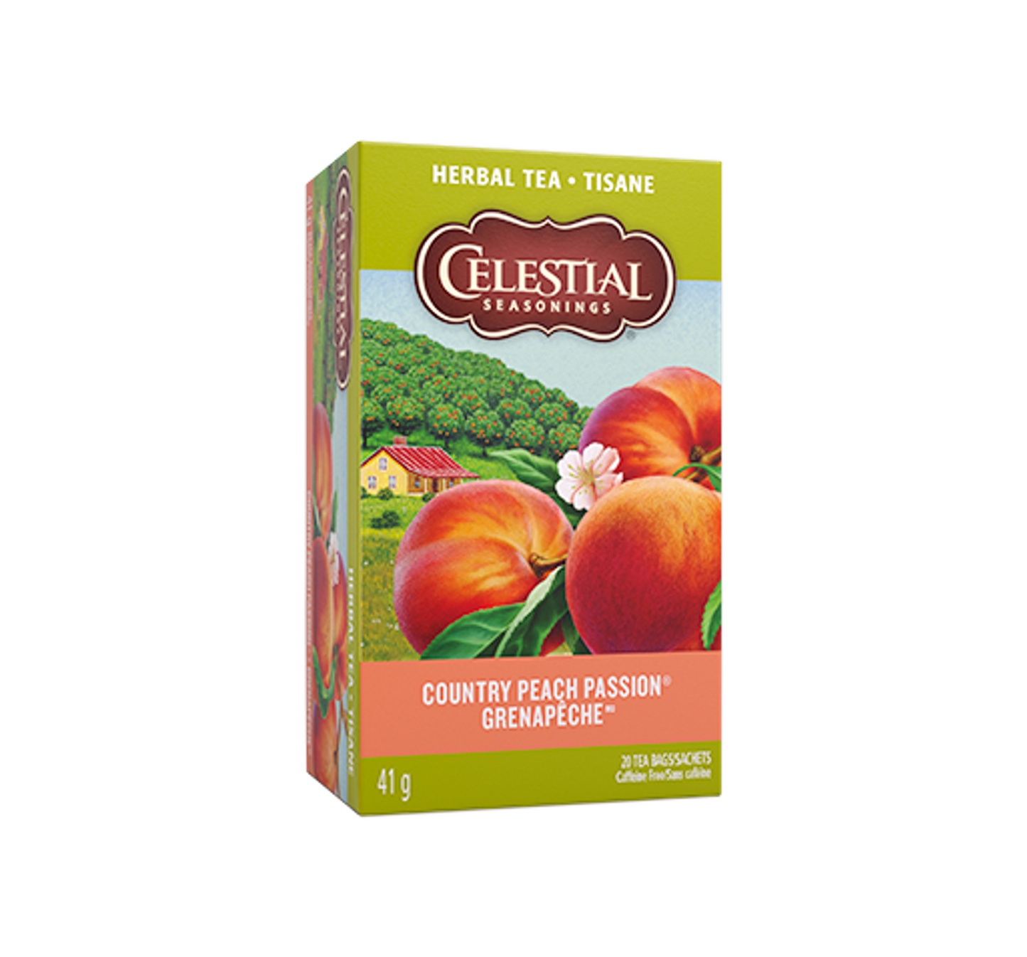 Celestial Seasoning Herbal Tea - Country Peach Passion 41g (20 Tea Bags)