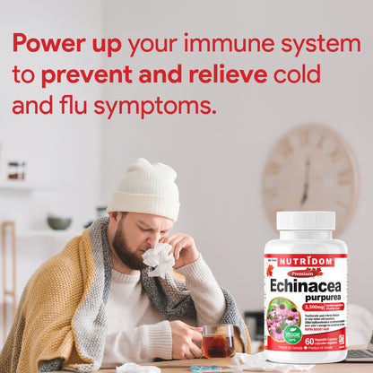 Nutridom Echinacea Purpurea, 5,500 mg, 60 Veggie Capsules