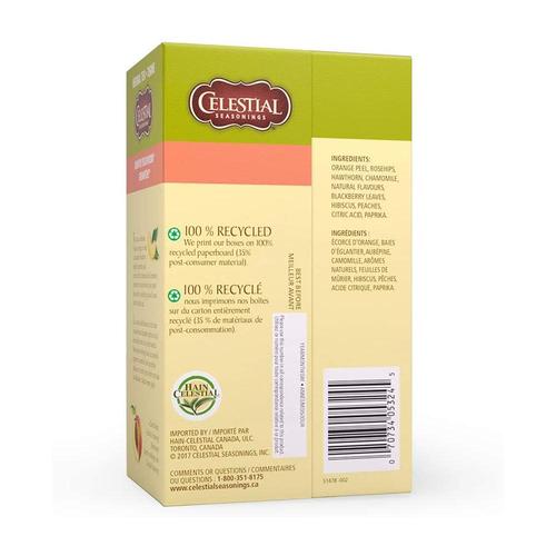 Celestial Seasoning Herbal Tea - Country Peach Passion 41g (20 Tea Bags)