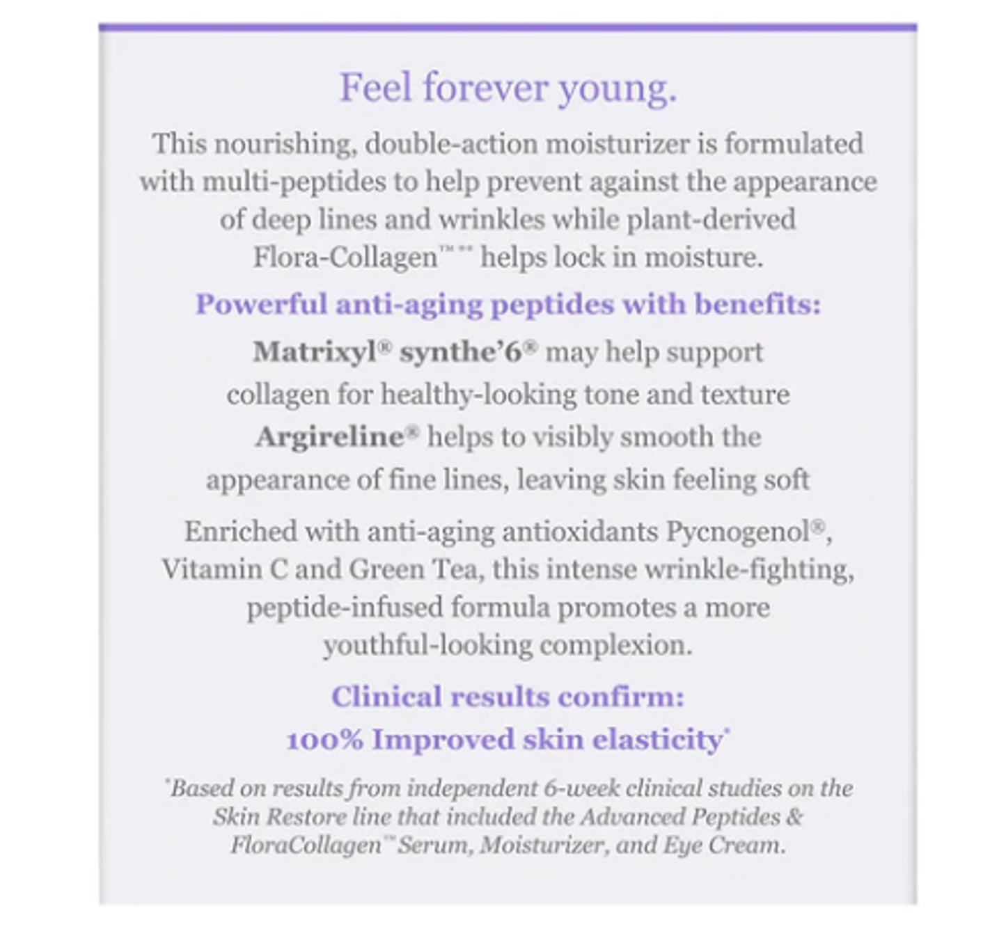 Derma E Advanced Peptides & Flora-Collagen™ Moisturizer 56g